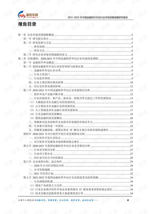金融软件外包行业市场分析与突围策略研究 2021-2025年展望