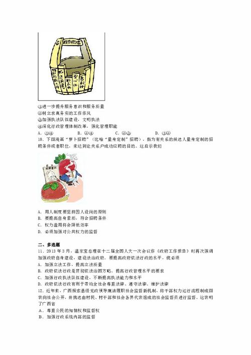 高考政治考点精析 建设法治政府，自觉接受人民监督——完善流程外包的道德法治保障